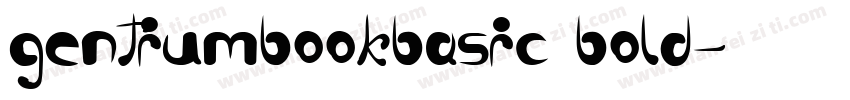 gentiumbookbasic bold字体转换